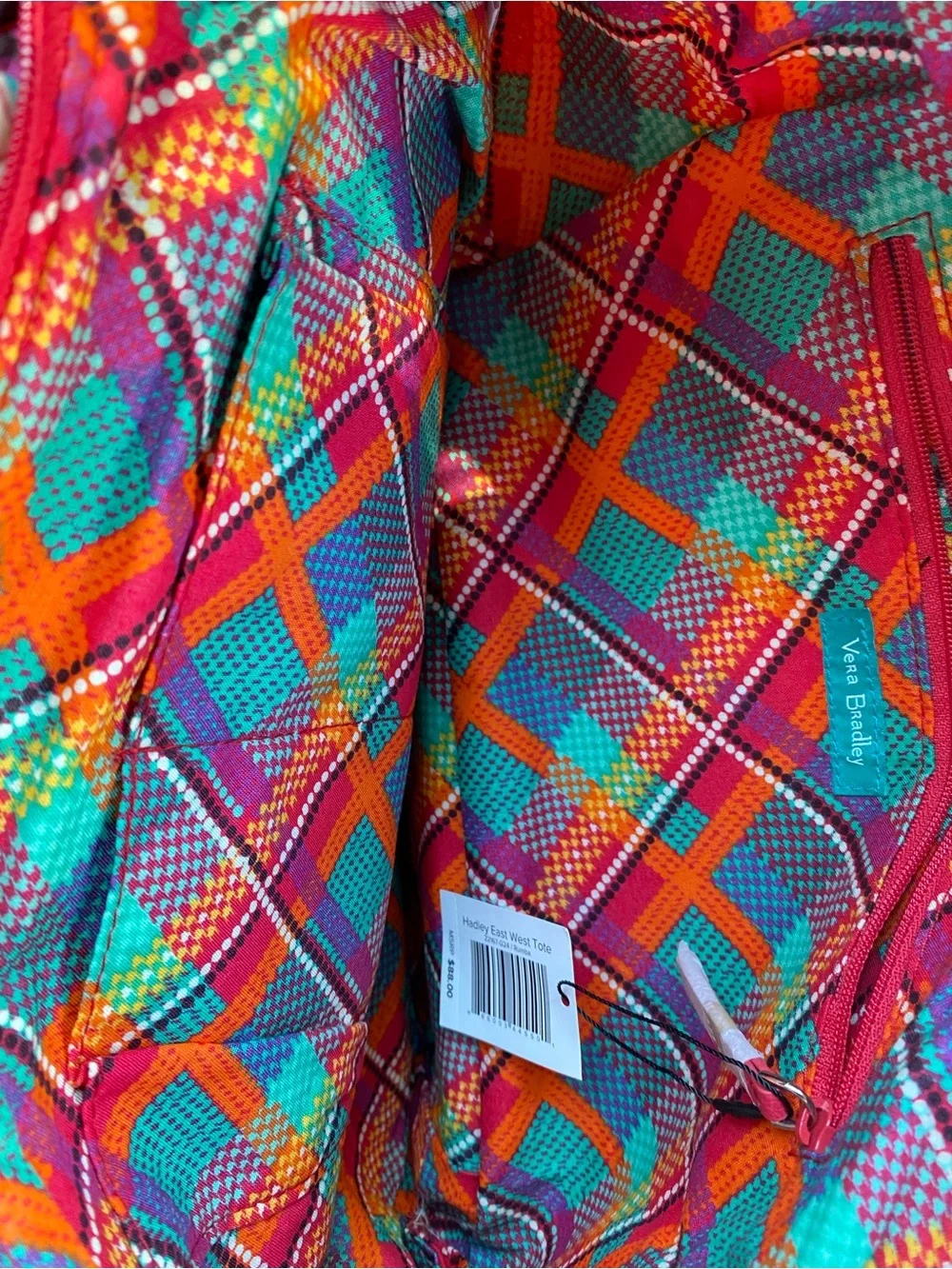 Vera Bradley**Hadley East West ToteBag / RUMBA Design New With Tags